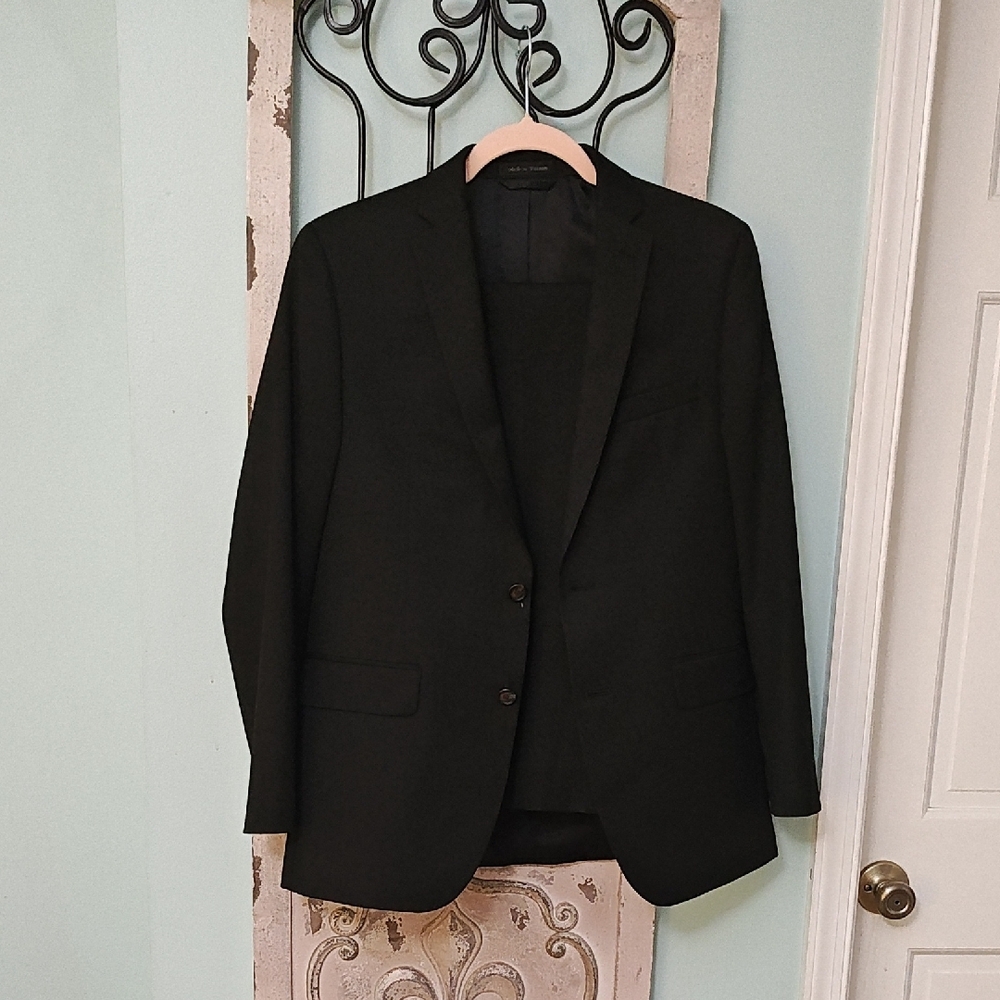 Boy's Lauren Ralph Lauren Black Suit 2 Piece Set 18R